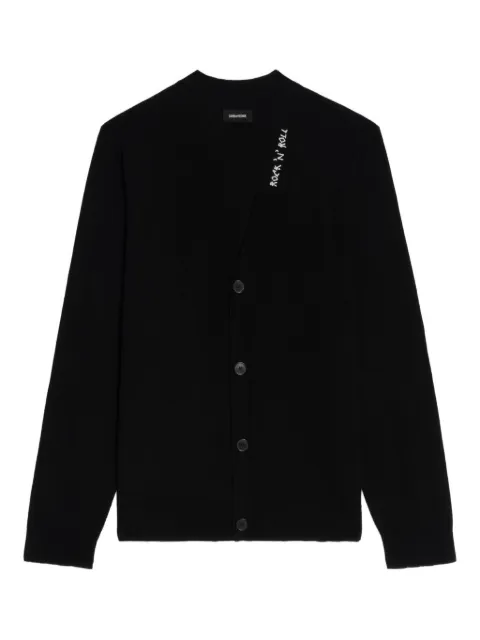 Zadig&Voltaire Remi merino wool cardigan Black KMCA01269