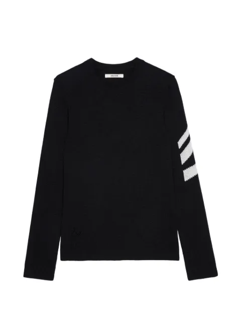 Zadig&Voltaire Kennedy long-sleeved sweater Black KMSW01860