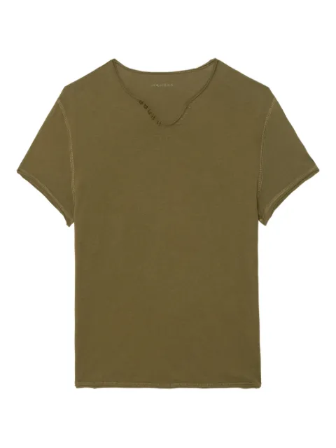 Zadig&Voltaire Monsatir Henley T-shirt Green JMTN01644
