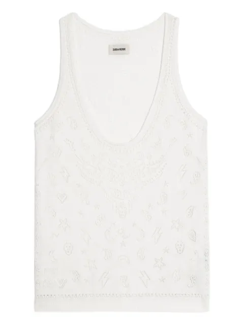 Zadig&Voltaire Jossy tank top White KWTO01134