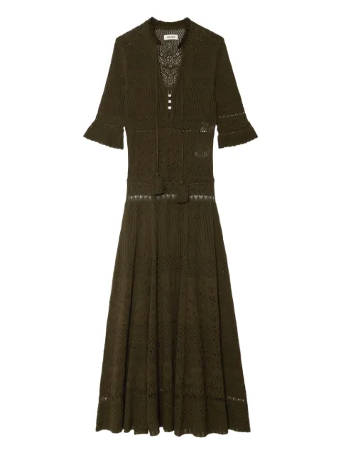 Zadig&Voltaire Memphis dress Green KWDR01238