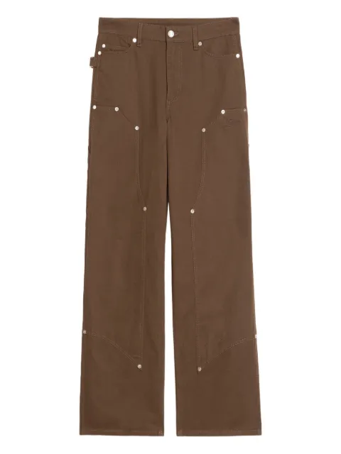 Zadig&Voltaire Perya studded cotton trousers Brown WWPA01903