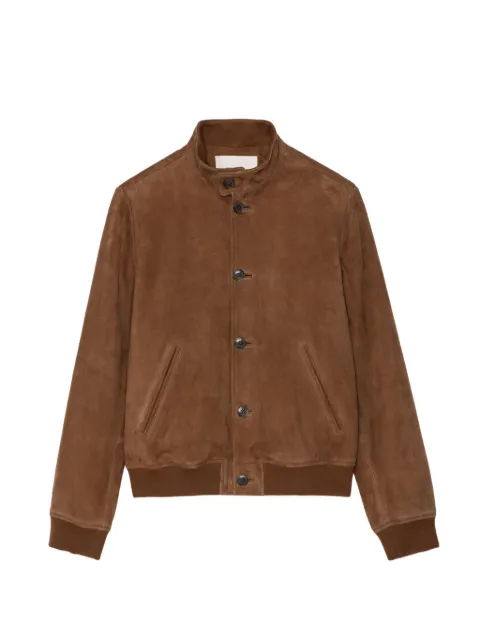 Zadig&Voltaire Lonni button suede jacket Brown RMOW01131