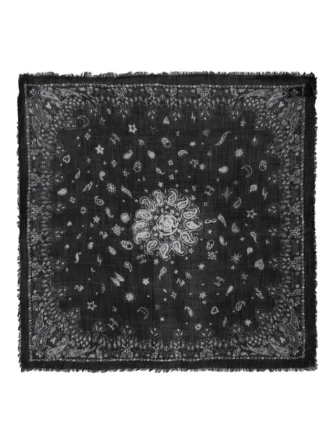 Zadig&Voltaire Nuage bandana scarf Black OWSC01524