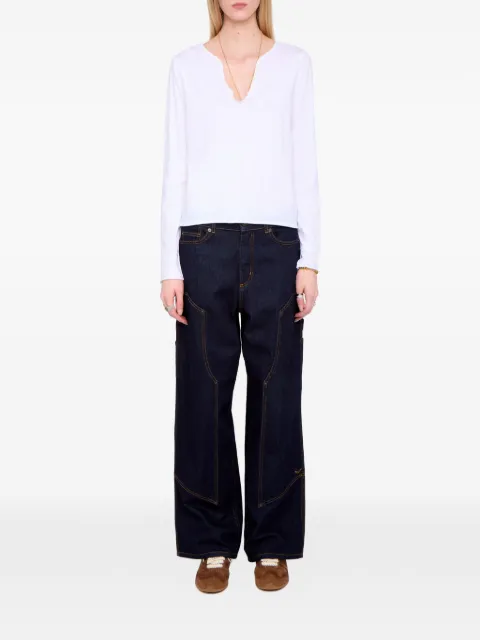 Zadig&Voltaire Henley T-shirt White JWTN02654