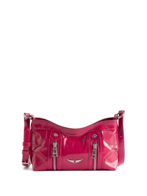 Zadig&Voltaire Sunny Mood zipped patent satchel bag Pink LWBA03845