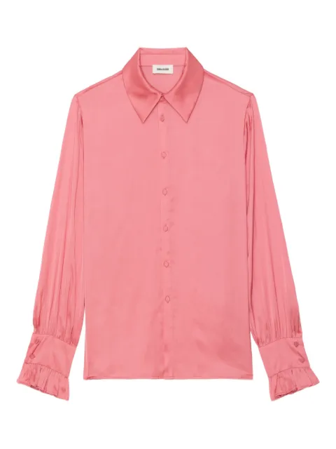 Zadig&Voltaire Thely satin-finish blouse Pink WWSH02226689
