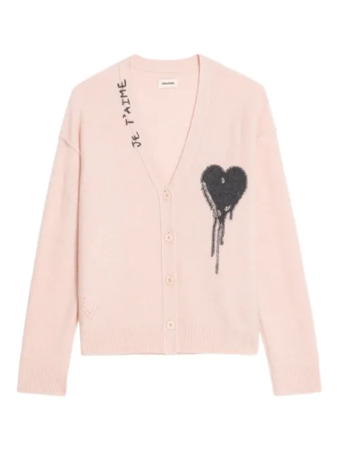 Zadig&Voltaire Mirkaz cashmere cardigan Pink KWCA01675