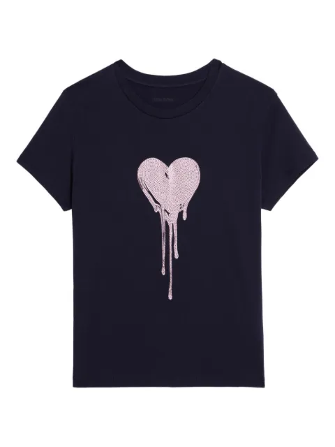 Zadig&Voltaire walk embellished T-shirt Blue JWTS02858