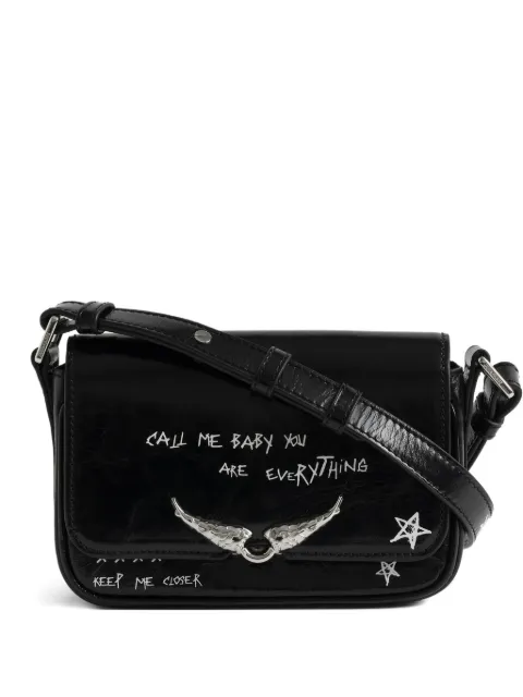 Zadig&Voltaire Le Zazi retro graffiti bag Black LWBA04188