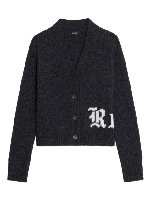 Zadig&Voltaire Masy merino wool cardigan Grey KWCA01677