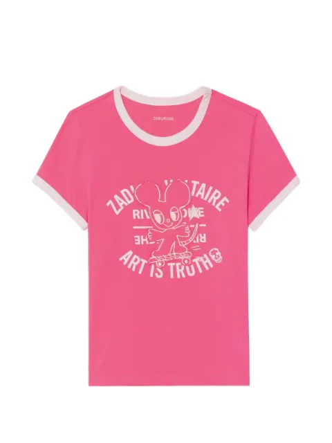 Zadig&Voltaire Woos Ringer graphic T-shirt Pink JWTS02854