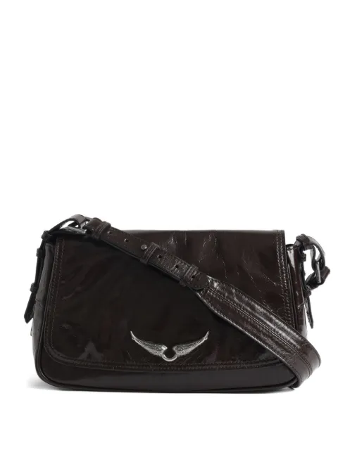 Zadig&Voltaire Le Zouzou retro patent bag Brown LWBA04169