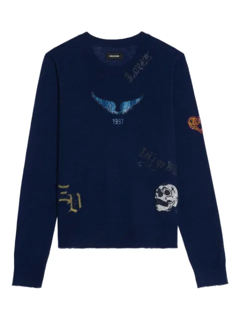 Zadig&Voltaire Miss cashmere sweater Blue KWSW02939