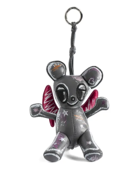 Zadig&Voltaire Sassy mouse keyring Grey LWOG02312