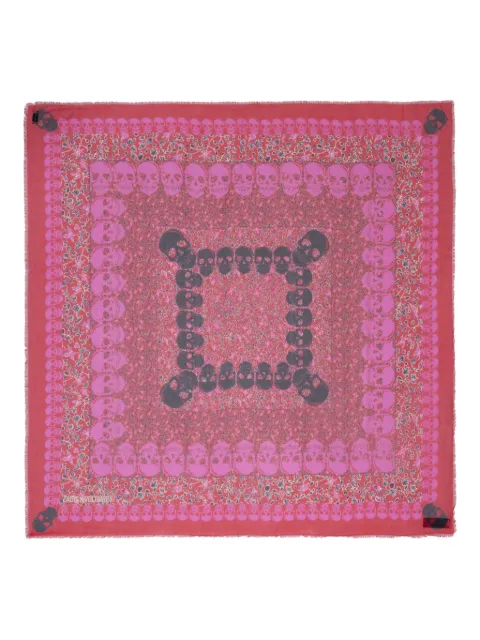 Zadig&Voltaire Kerry Garden 135 scarf Red OWSC01519