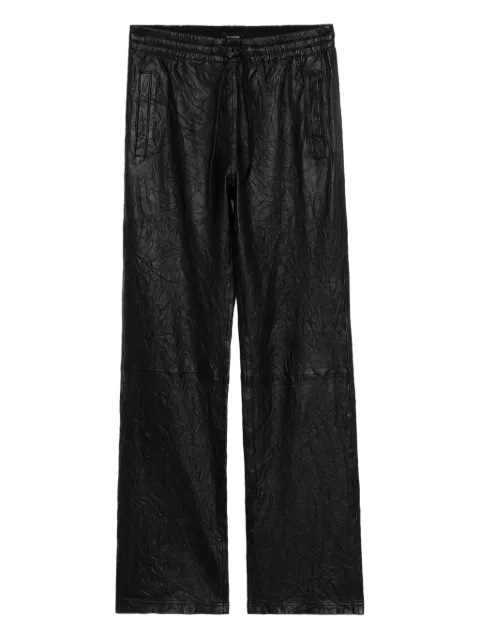 Zadig&Voltaire Pocha crinkled leather trousers Black RWPA01106