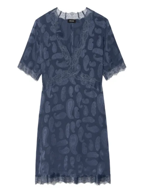 Zadig&Voltaire Redoxa silk dress Blue WWDR02616