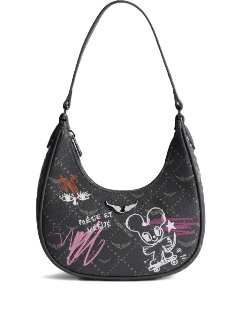 Zadig&Voltaire x Humberto Cruz Z Night Out monogram tag bag Grey LWBA04282