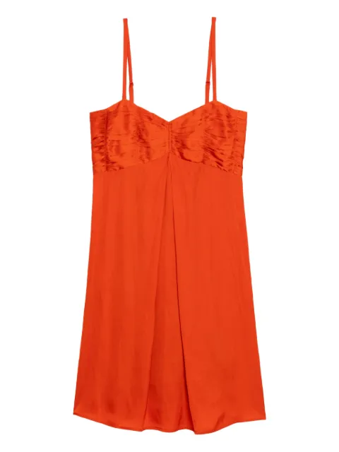 Zadig&Voltaire Rippies satin dress Orange WWDR02635