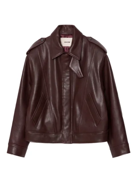 Zadig&Voltaire Kimo leather jacket Red RWOW01267