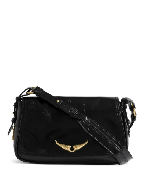 Zadig&Voltaire Le Zouzou retro patent bag Black LWBA04169