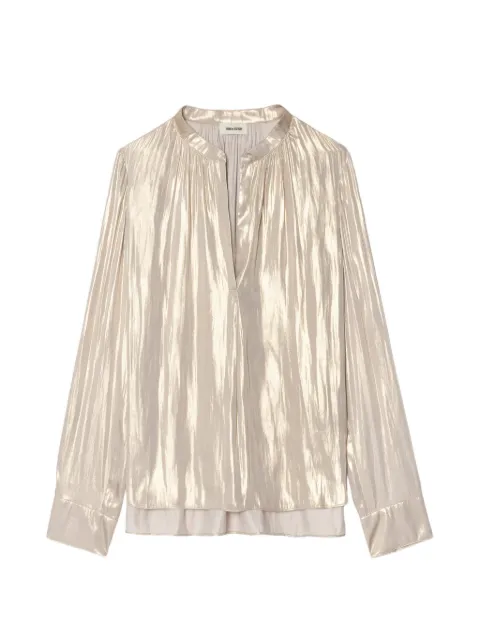Zadig&Voltaire Tink satin blouse Gold WWSH02319