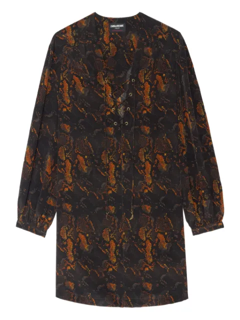 Zadig&Voltaire Ramela snake print dress Black WWDR02601