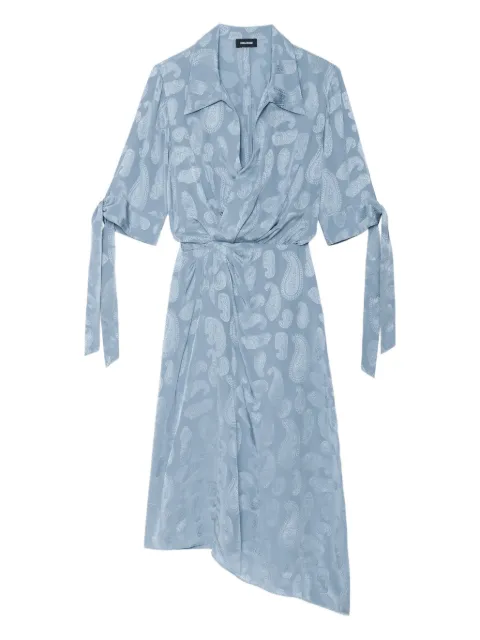 Zadig&Voltaire Rhani silk dress Blue WWDR02640