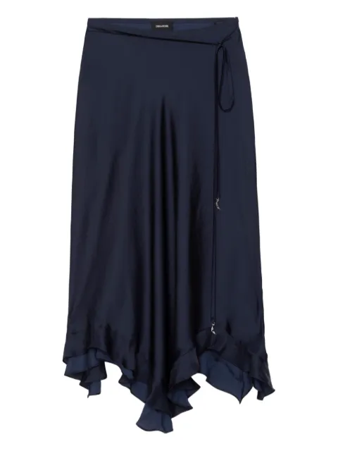 Zadig&Voltaire Jeto satin skirt Blue WWSK01629