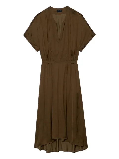 Zadig&Voltaire Riaz satin dress Green WWDR02623