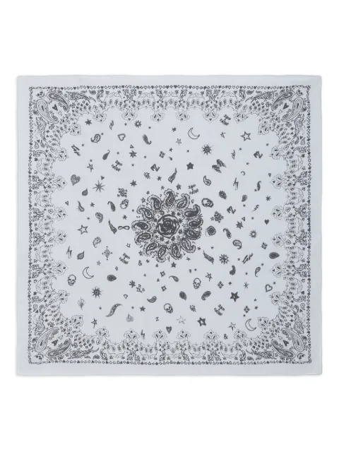 Zadig&Voltaire paisley scarf Grey OWSC01533