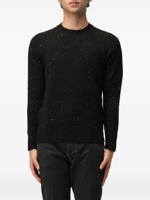 Drumohr crewneck speckled sweater Black D5SH103NL00001