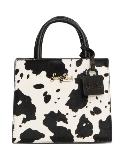 MC2 Saint Barth mini animal-print tote bag White SHBM0002