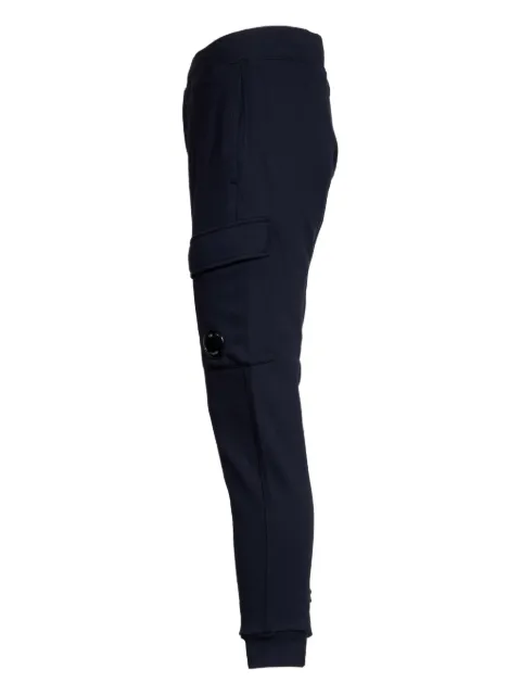 C.P. Company diagonal raised fleece cargo lens sweatpants Blue RCCMSP717A005086W888