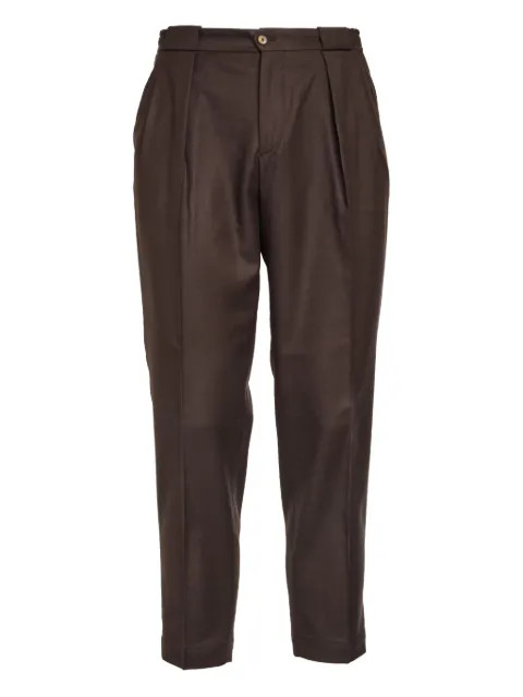 Briglia 1949 Portobello pleated-front tailored trousers Brown PORTOBELLOS400120