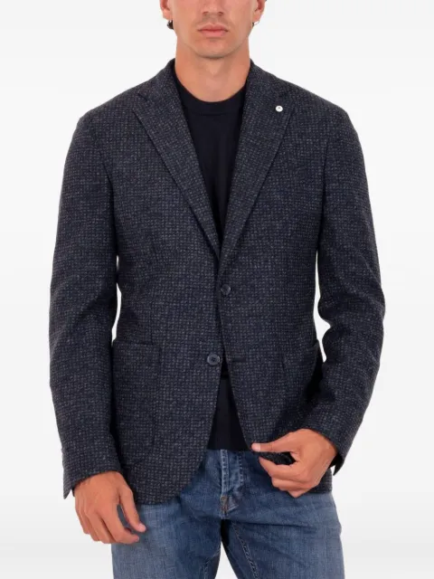 L.B.M. 1911 buttoned blazer Blue 281155732