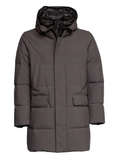 Montecore hooded padded parka coat Grey F09MUCX501161
