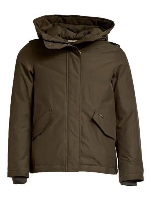 Woolrich hooded military jacket Green CFWWOU2075FRUT0001