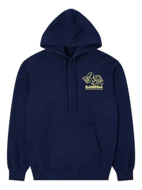 Edwin Kamera back-print hoodie Blue I036403