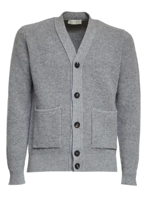 Filippo De Laurentiis front-pockets ribbed-knit cardigan Grey CB3MLTWC7P