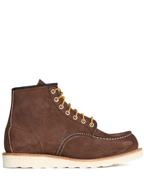 Red Wing Shoes Classic Moc Toe suede hiking boots Brown 8836
