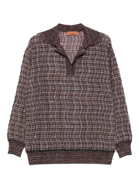 Missoni V-neck sweater Brown DS25WN22BC005W