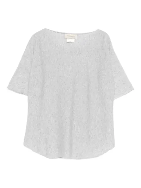 Bruno Manetti boat-neck knitted top Grey Q2C151