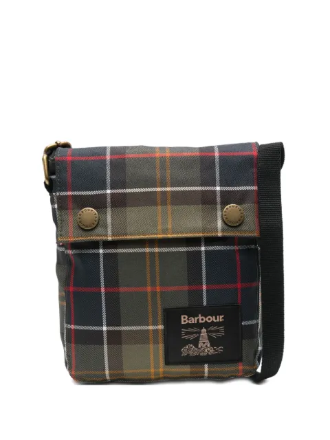 Barbour tartan messenger bag Green UBA0753