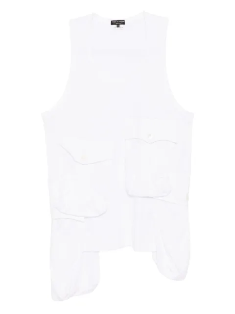 Comme des Garçons Homme Plus flap pocket vest White PPT006051