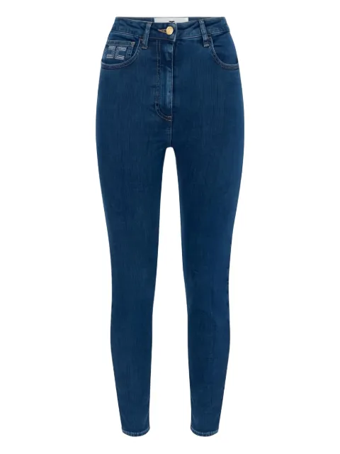 Elisabetta Franchi logo-button jeans Blue PJ08I56E2