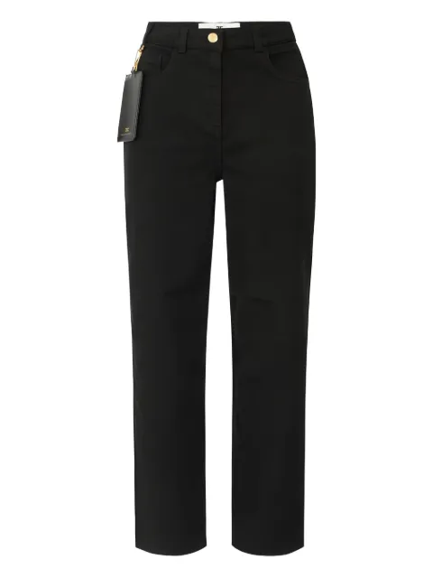 Elisabetta Franchi five-pocket cotton-blend jeans Black PJ04D56E2