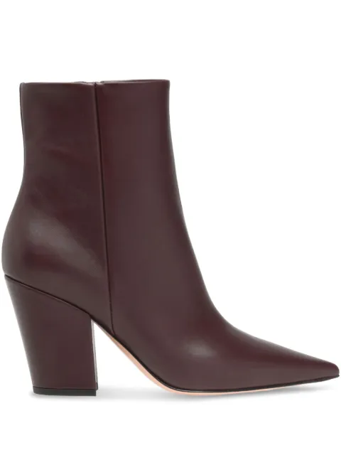 Gianvito Rossi 85mm Keinna Bootie pointed-toe boots Red G7294185RICVGI