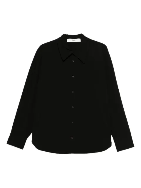 Séfr Trino buttoned shirt Black MFW25TRINOBLK